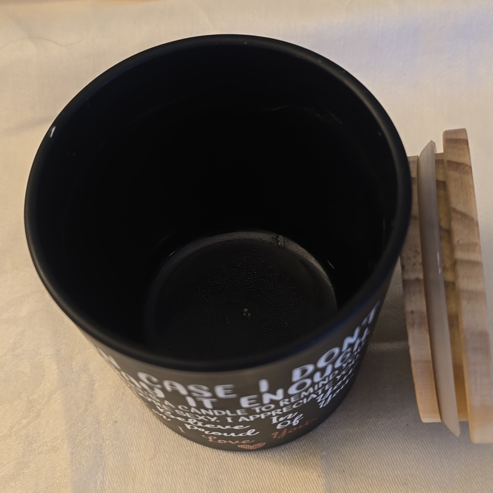 Black 'I Love You' Sentiment Candle Jar - Home Accents - Picture 3 of 5